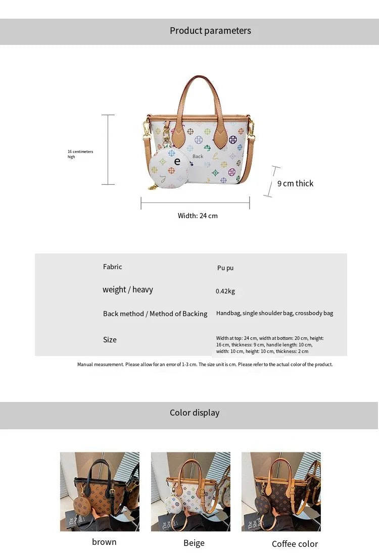 Women Luxury High End Leather Tote Bag Fashion Elegant Shoulder Handbag Classic Crossbody Daily Commuter Look luxecrown.co.uk