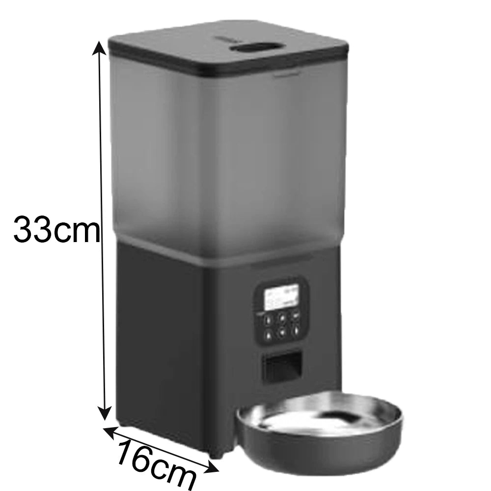 6L Dog Automatic Feeder Transparent Pet Smart Feeder 2L Cats Dispenser Feeding Bowl Remote Tuya WIFI Control Dry Food Pet Feeder luxecrown.co.uk