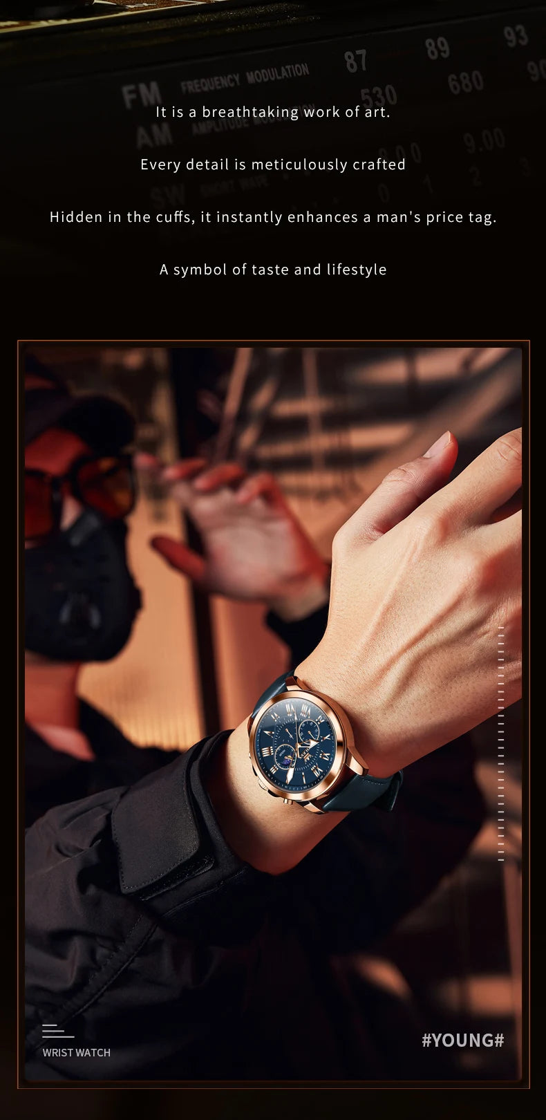 OLEVS 3632 Men Watch Elegant Luxury Sport Quartz Watch Scale Waterproof Luminous Automatic Date Moon Belt Watch Gifts Original luxecrown.co.uk