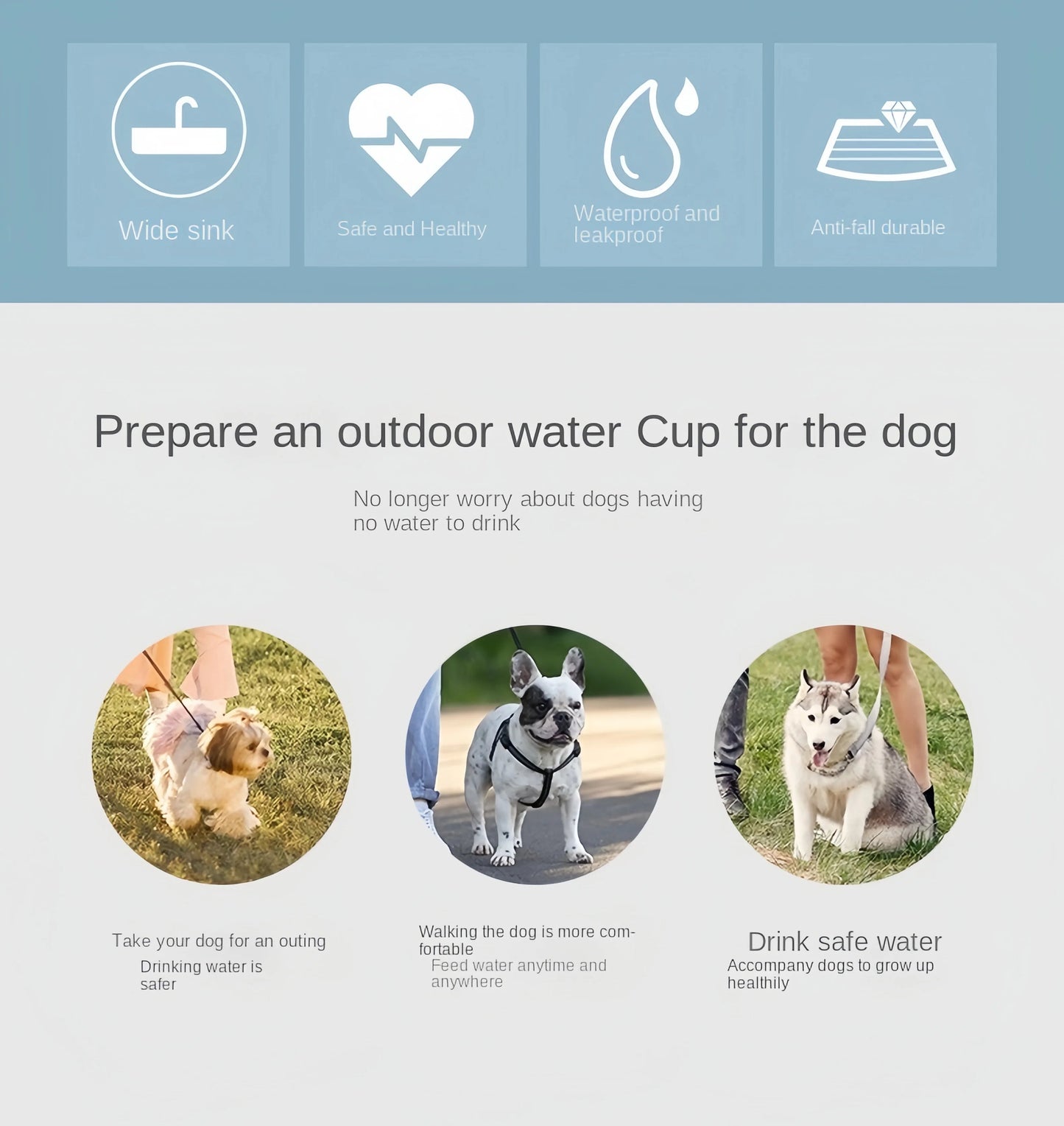 Portable Dog Cat Water Bottle with Storage Food and Water Container for Puppy Pets Dogs Feeder Bowl Outdoor Travel Pet Supplies luxecrown.co.uk