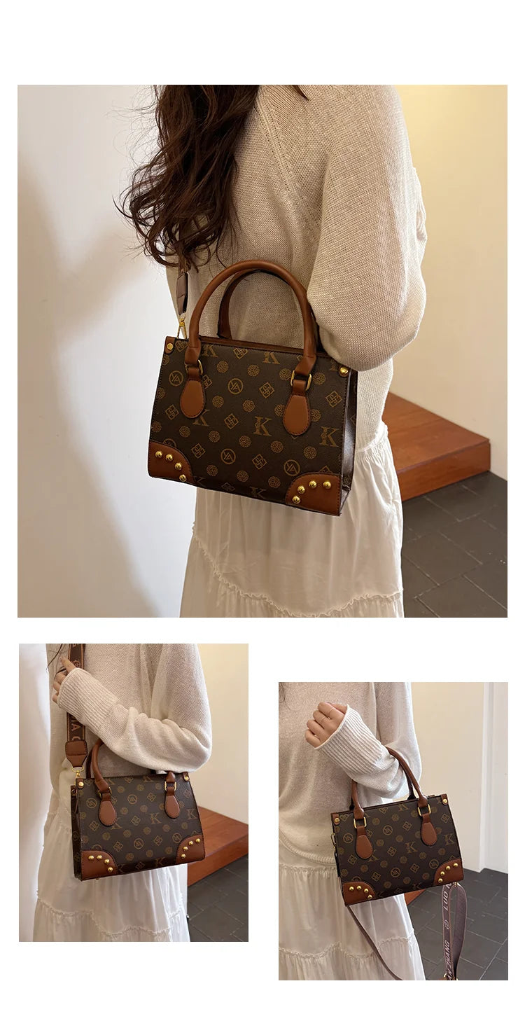 Trendy Designer Square Satchels For Women Textured Original Retro Diaper Bag Crossbody Shoulder Bag Effortlessly Stylish luxecrown.co.uk