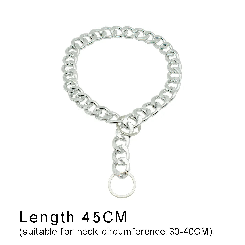 Luxury Dog Collar Gold Dog Chain Choker For Pitbull Bulldog Teddy French Bulldog Metal Collar Pet Necklace Pets Jewelry Products luxecrown.co.uk