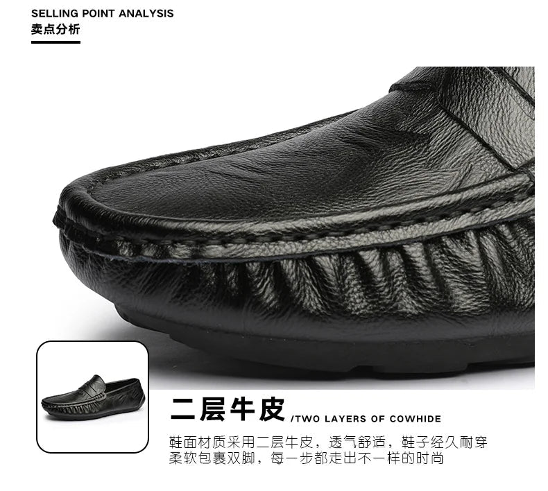100% Top-Grain Loafers with Elegant Design for Business and Casual Settings  Men’s Stylish Fashionable Slip-On Design luxecrown.co.uk