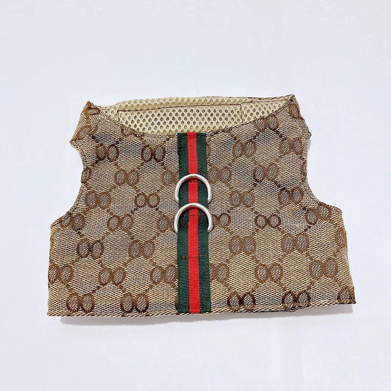 Pet Couple Clothing Designer Luxury Women Dog Dress Men Dog Chest Back Vest Puppy Clothes Beautiful Skirt Traction Rope Leash luxecrown.co.uk
