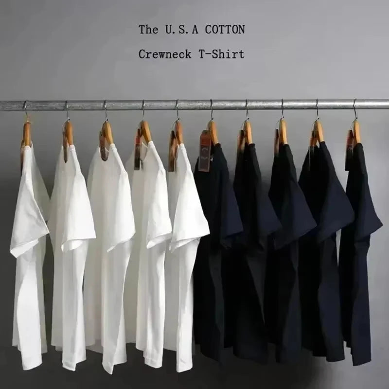 New European and American Trend Short-sleeved T-shirt for Men 2026 New G Cotton Fashion Short-sleeved s T-shirt luxecrown.co.uk