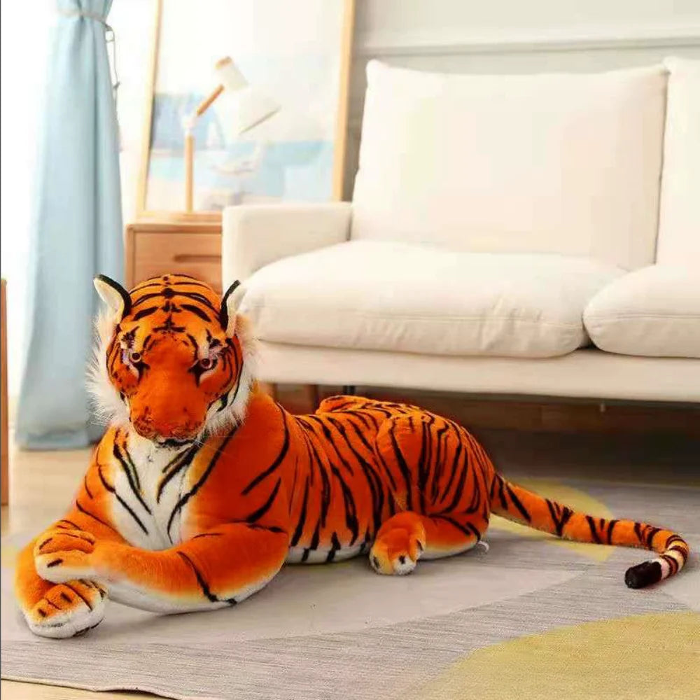 23cm simulated baby tiger plush toy filled with soft wild animals, forest tiger pillow dolls, children's boys and girls' birthda