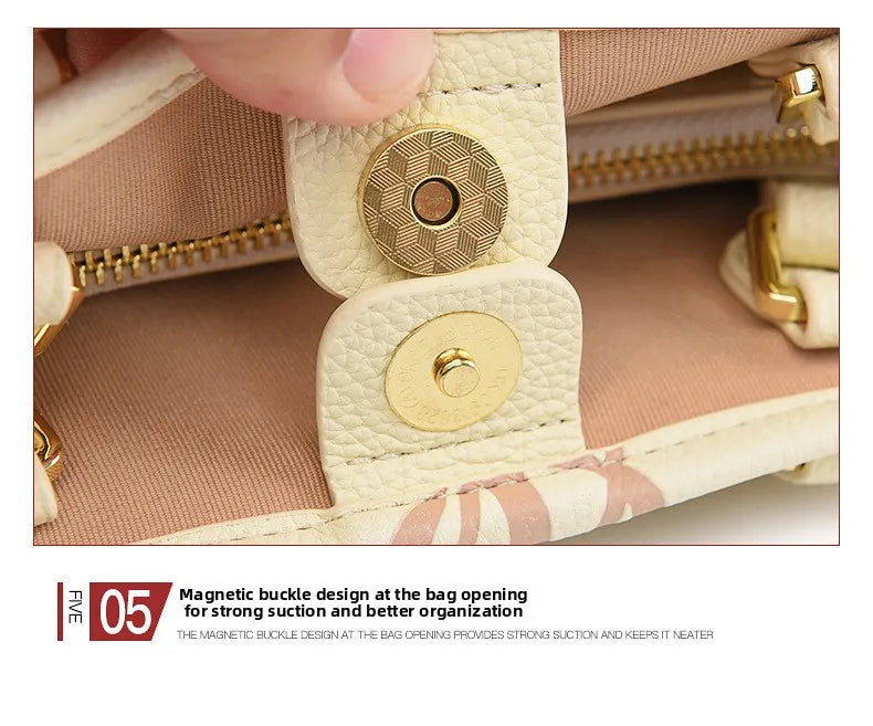 Fashionable Large Capacity Tote Bag 2025 New Style Simple Urban PU Ladies Handbag Commuter Daily Use Contrast Color Embossed luxecrown.co.uk