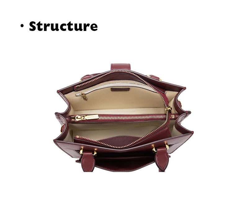 BAFELLI Luxury Leather Women's Bag 2026 New Model Large Capacity Multi-compartment Handheld Crossbody Bag Fashion Commuter luxecrown.co.uk