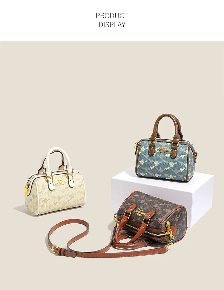 New Fashionable Street Style Pillow Bag Women's Handbag Luxury Sensation Printed PU Leather Ladies' Crossbody Bag for Daily Use luxecrown.co.uk