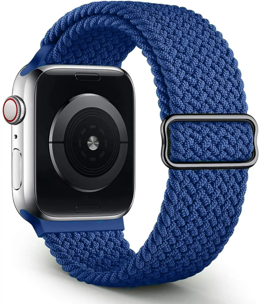 Braided Solo Loop Strap For Apple watch band 44mm 40mm 49mm 45mm 41mm Elastic Nylon bracelet iWatch series 8 3 se 6 7 Ultra 2 9 luxecrown.co.uk