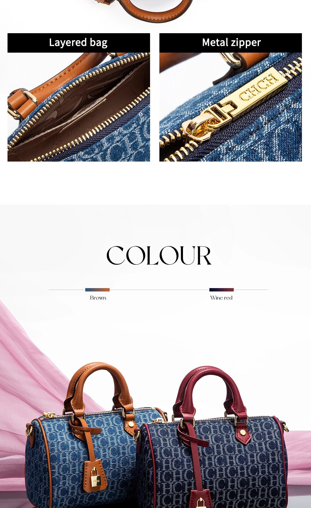 Women's Shoulder Bag 2025 New Cowboy Splicing Pillow Bag, Casual Party Women's Handbag Streetsharks