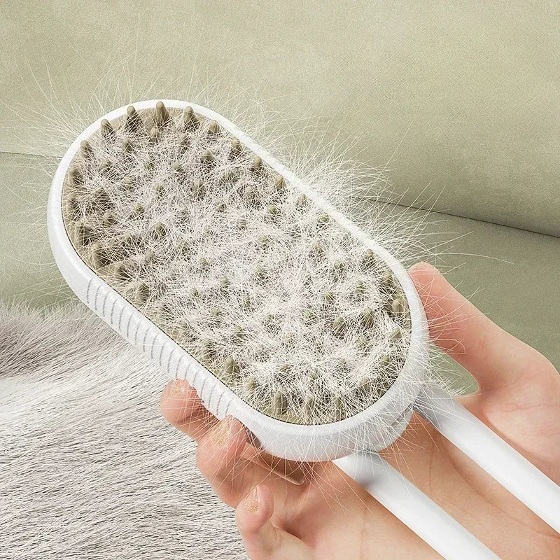 1~2pcs Steamy Pet Grooming Brush, 3-in-1 Spray Massage Dog Cat Comb, Loose Hair & Tangled Fur Removal luxecrown.co.uk