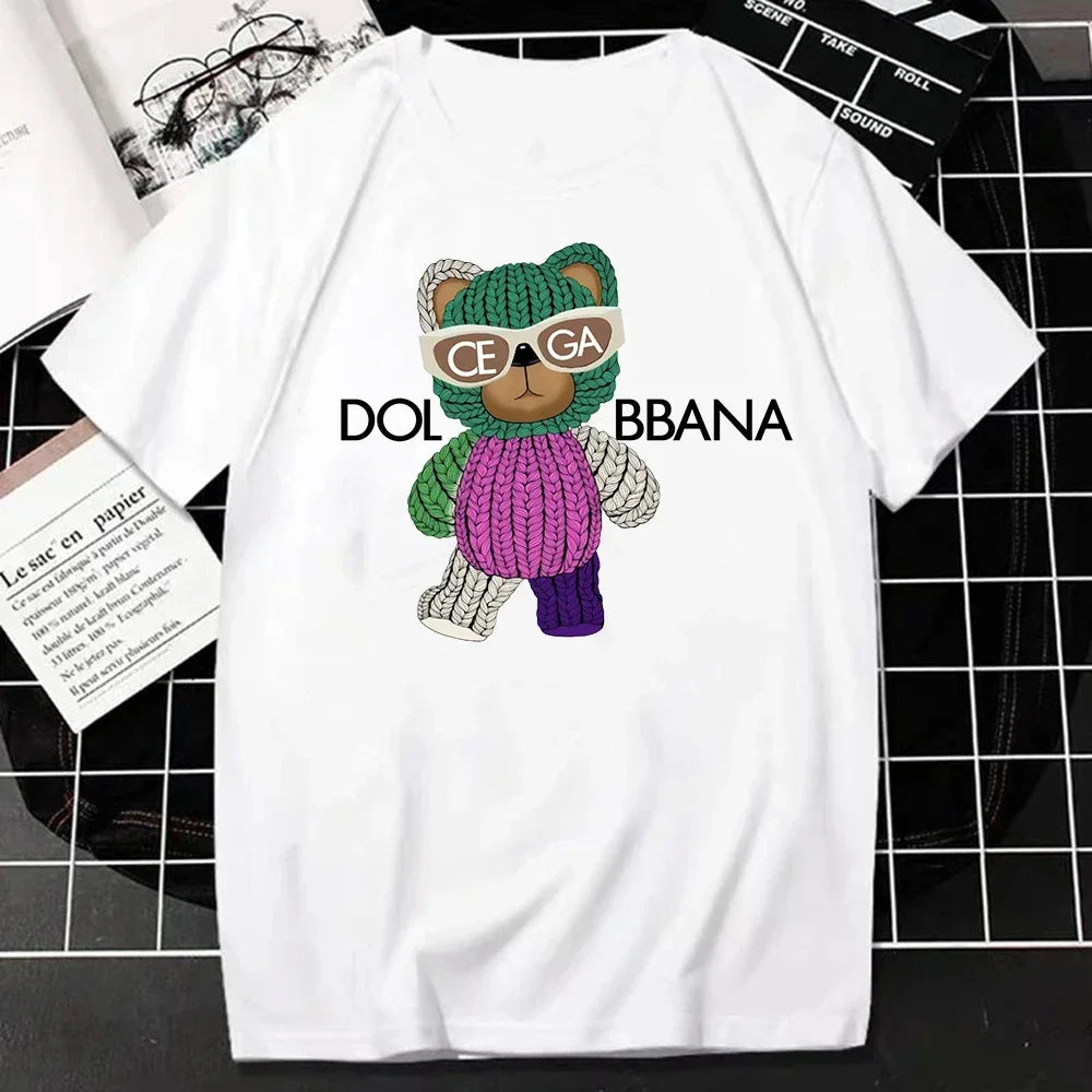 Luxury Brand Fashion T Shirt for Men Summer Letters Print Short Sleeve Tshirt Casual Breathable Women T-Shirt Kids Clothing Streetsharks