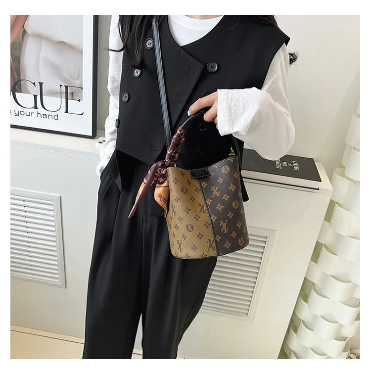 Advanced fashion bag for women 2025 new casual women's bag, large capacity bucket bag, shoulder bag, diagonal cross bag luxecrown.co.uk