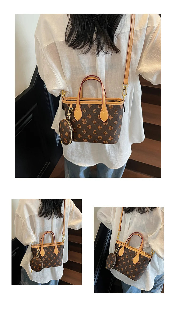 Women Luxury High End Leather Tote Bag Fashion Elegant Shoulder Handbag Classic Crossbody Daily Commuter Look luxecrown.co.uk