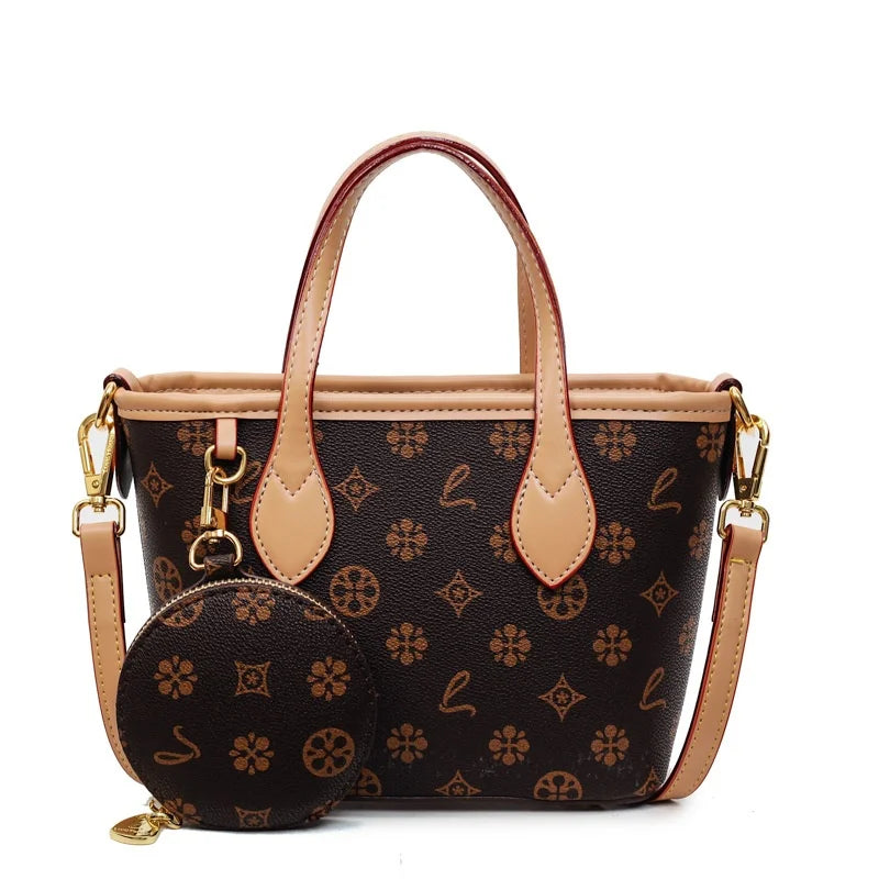 Women Luxury High End Leather Tote Bag Fashion Elegant Shoulder Handbag Classic Crossbody Daily Commuter Look luxecrown.co.uk