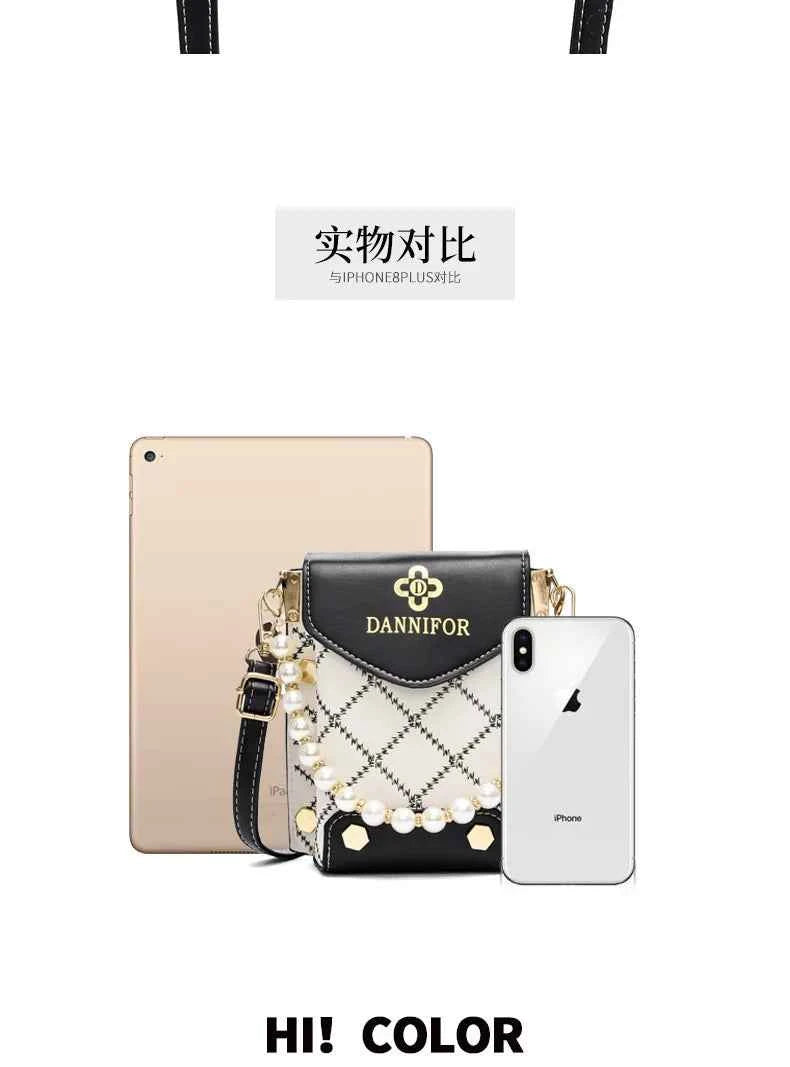 New Autumn PU Leather Women's Handbag Cell Phone Wallet Fashion Portable Shoulder Bag Hundred Simple Mini Small Bag Bolso Mujer