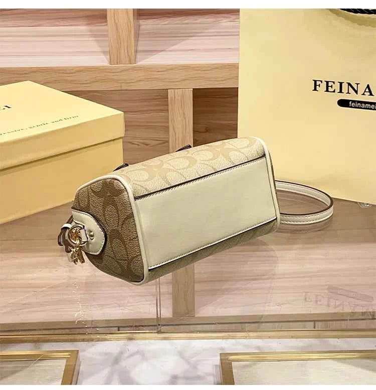 Light luxury brand Boston handbag women's 2026 autumn and winter new crossbody bag retro high-end single shoulder handbag