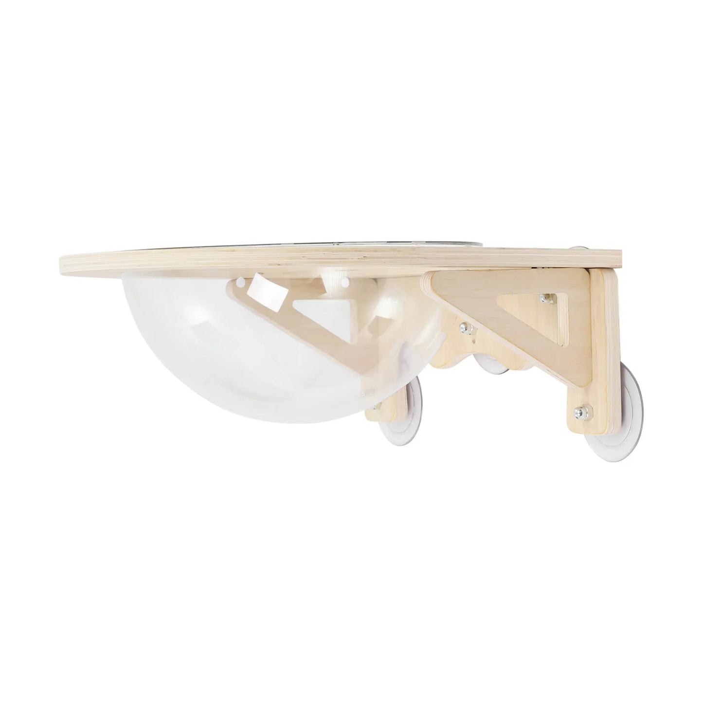 Clear Cat House Wall-Mounted Wooden Cat Space Capsule Clear Capsule Kitten Walls Shelves 15.75inch Load-bearing Up to 16.53lbs luxecrown.co.uk