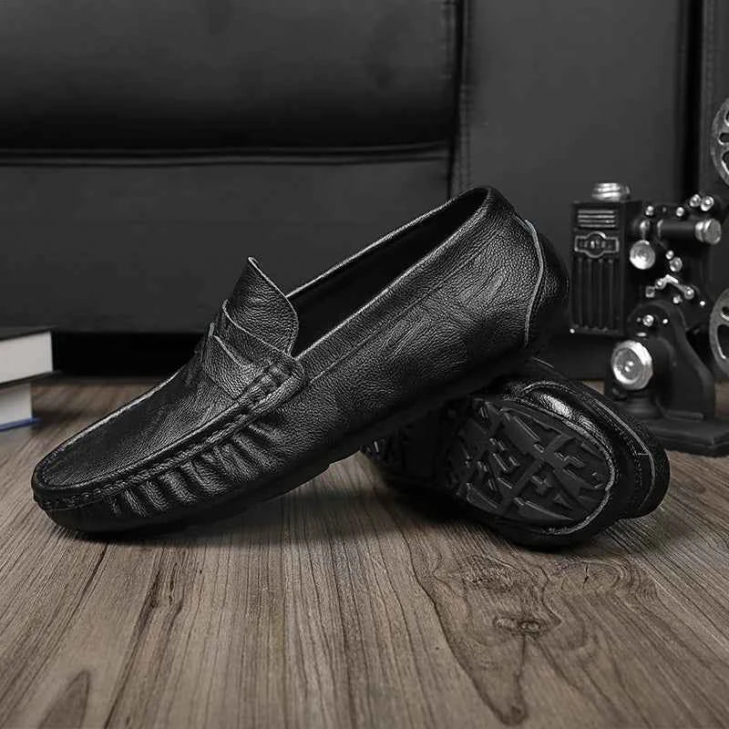 100% Top-Grain Loafers with Elegant Design for Business and Casual Settings  Men’s Stylish Fashionable Slip-On Design luxecrown.co.uk