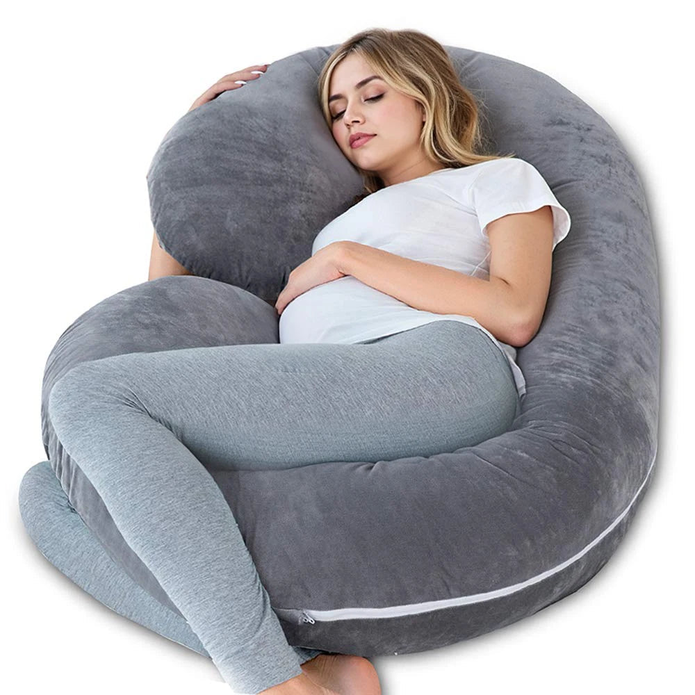 Pregnancy Pillows for Sleeping, G Shaped Full Body Maternity Pillow with Removable Cover - Support for Belly for Pregnant Women luxecrown.co.uk