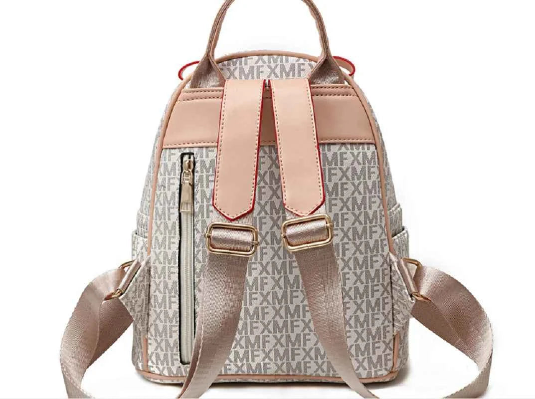 2026 Korean New Women's Fashion Luxury Letter Designer Leather Travel Backpacks Large Capacity School Bag Shoulder Bags Totes luxecrown.co.uk