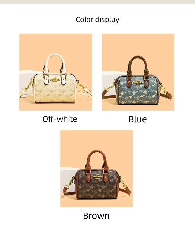 New Fashionable Street Style Pillow Bag Women's Handbag Luxury Sensation Printed PU Leather Ladies' Crossbody Bag for Daily Use luxecrown.co.uk