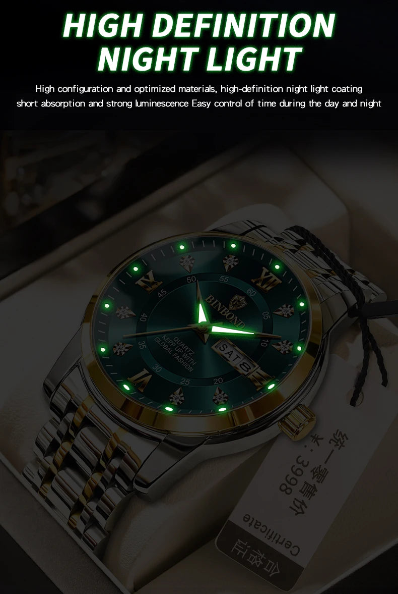 2024 Top Brand Luxury Fashion Diver Watch Men 30ATM Waterproof Date Clock Sport Watches Mens Quartz Wristwatch Relogio Masculino