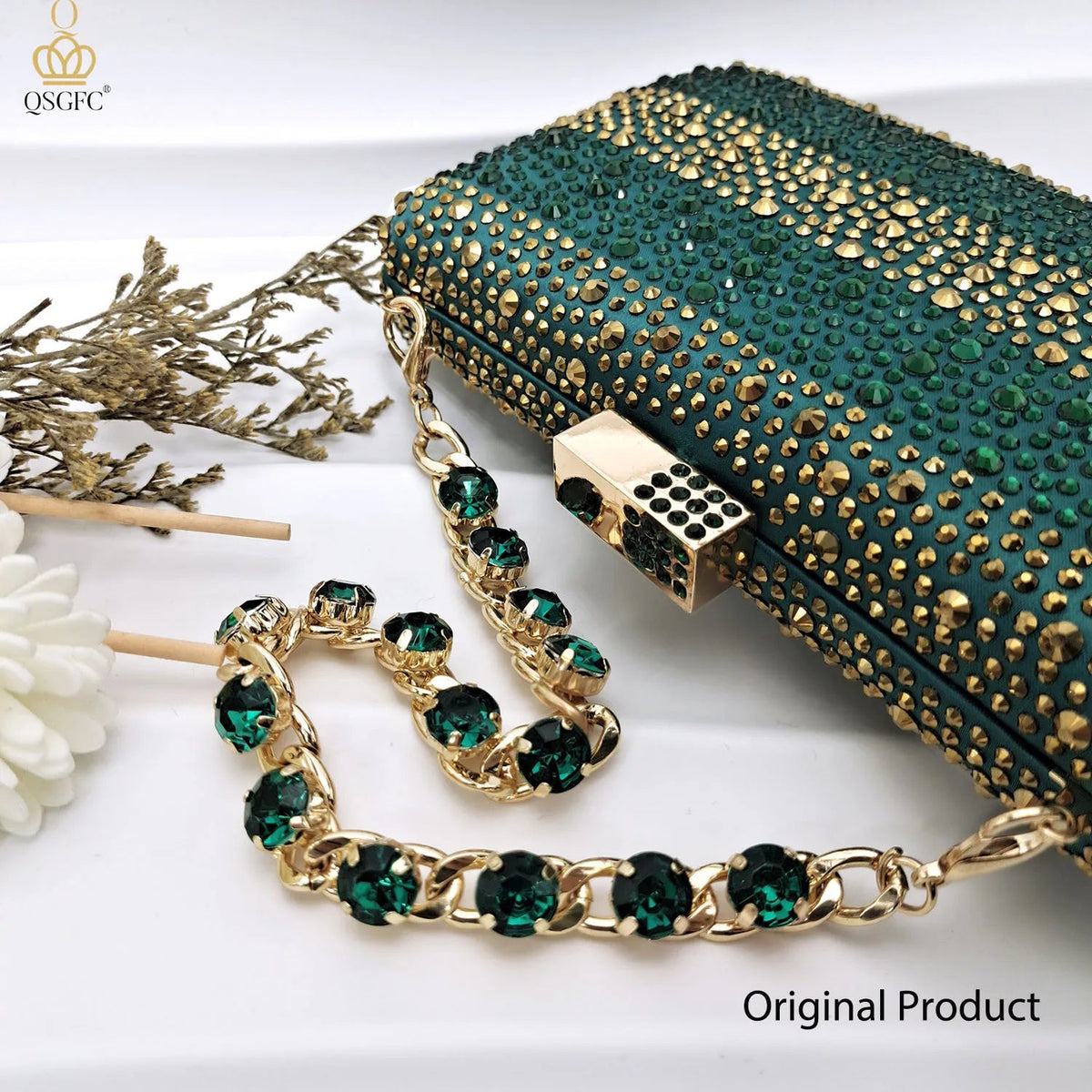 2026 Nigerian Women Heel Ladies Italian Luxury Design Green Shoes And Bag Set Decorated with Rhinestone Handbag Wedding Party luxecrown.co.uk
