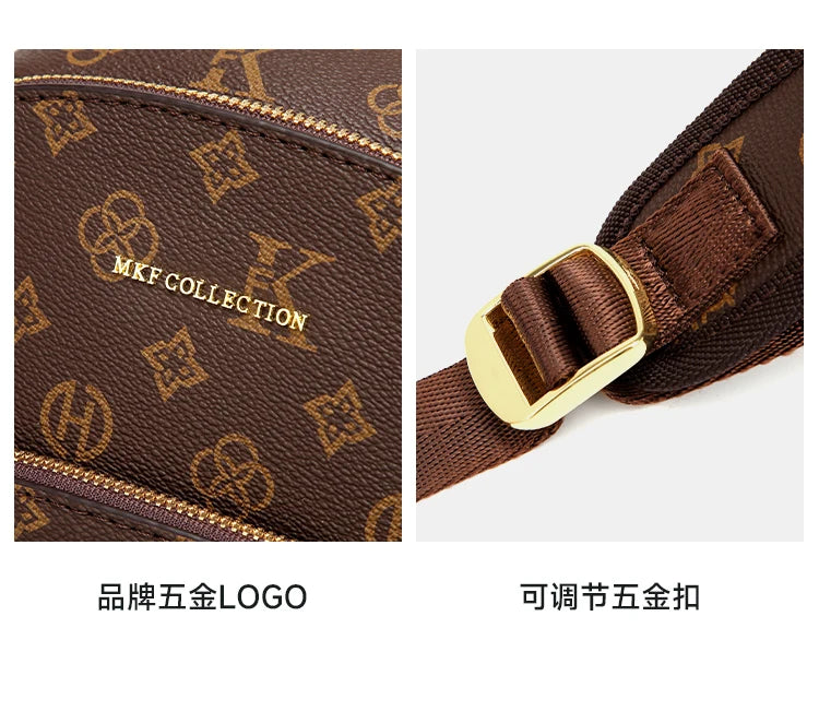 Mkf Genuine Vintage Retro Casual Backpack for Women, Original Design Niche Women's Bag, Large Capacity Travel Trendy Bag luxecrown.co.uk