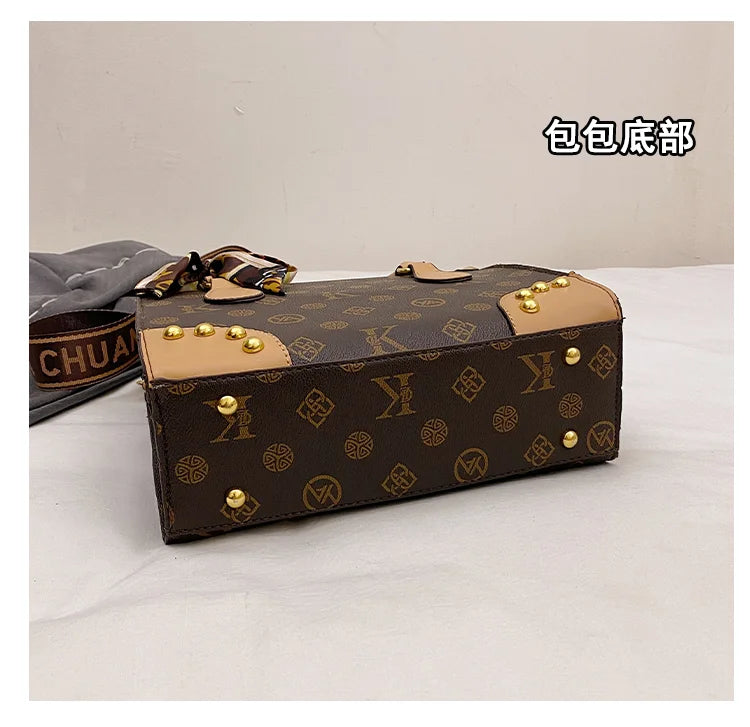 Trendy Designer Square Satchels For Women Textured Original Retro Diaper Bag Crossbody Shoulder Bag Effortlessly Stylish luxecrown.co.uk