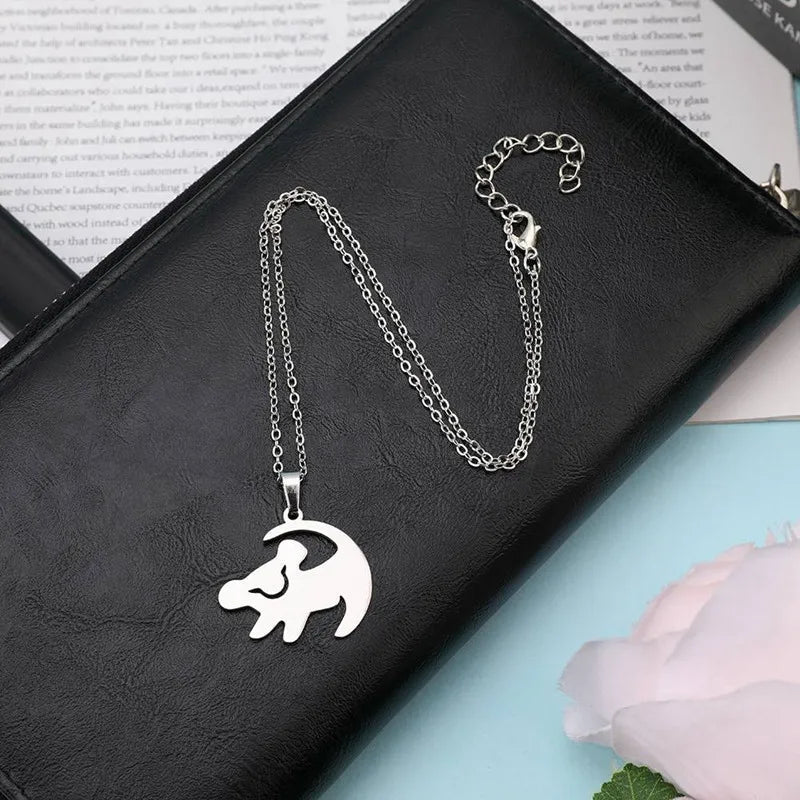 Simple Sweet Color Lion King Pendant Necklace Best Birthday Gift Women Jewelry Streetsharks