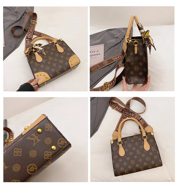 Trendy Designer Square Satchels For Women Textured Original Retro Diaper Bag Crossbody Shoulder Bag Effortlessly Stylish luxecrown.co.uk