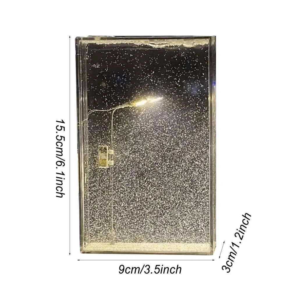 Christmas Lamp Night Street Lamps Snowy Night Light Kit Arts And Crafts for Kids Indoor Christmas Lights Decor for Children Streetsharks