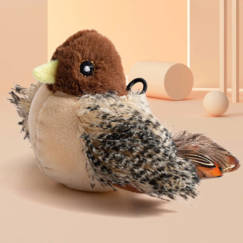 Flapping Bird Cat Toy, Interactive Flappy Bird Cat Toy Bird Toy for Cats, Simulated Chirping Bird Cat Toy, Interactive Cat Toy Streetsharks