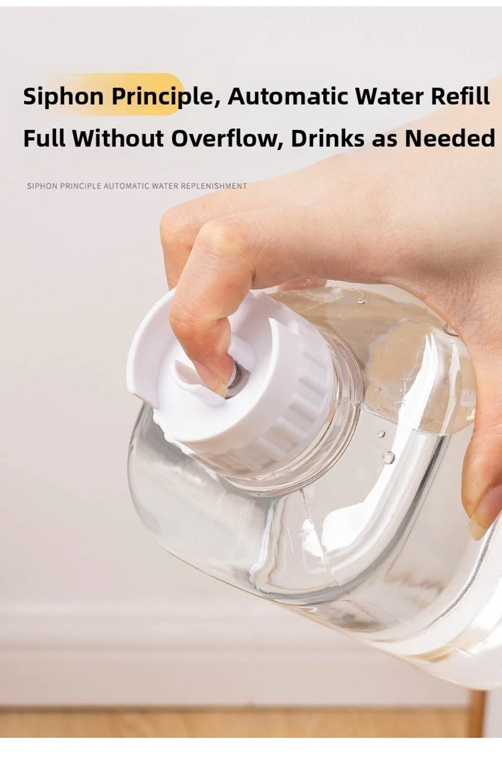 1.2L/1.5L Pet Automatic Feeder Plastic Large Capacity Cat Dog Water Dispenser Feeder Set 3 Colors 2 Styles luxecrown.co.uk