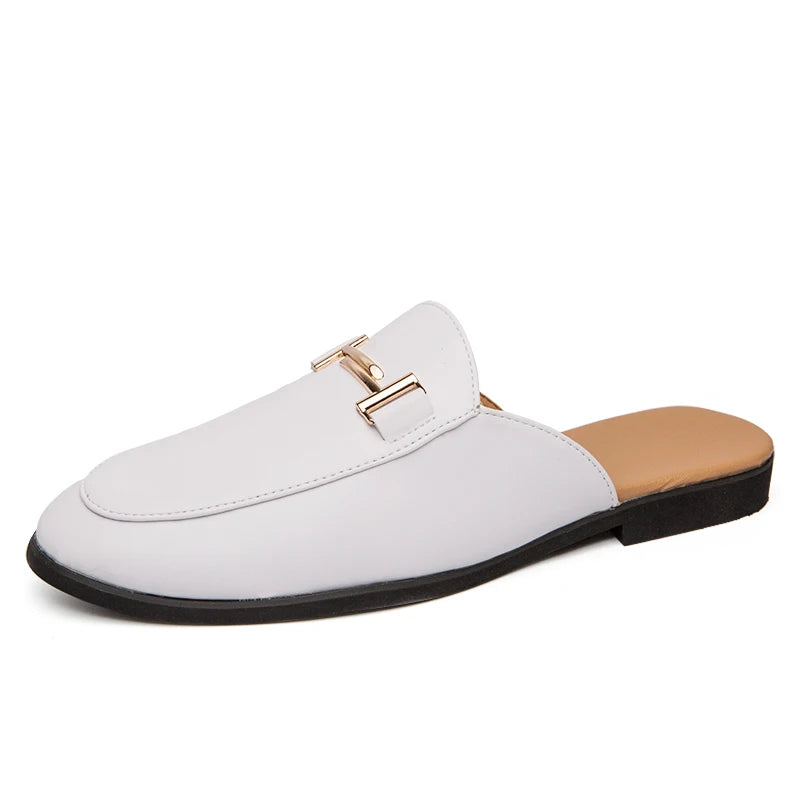 2024 Loafers Men Casual Shoes Men Flat Muller Shoes Fashion Club Comfort Slippers Luxury Trendy Summer Gents Shoes Leisure Walk luxecrown.co.uk