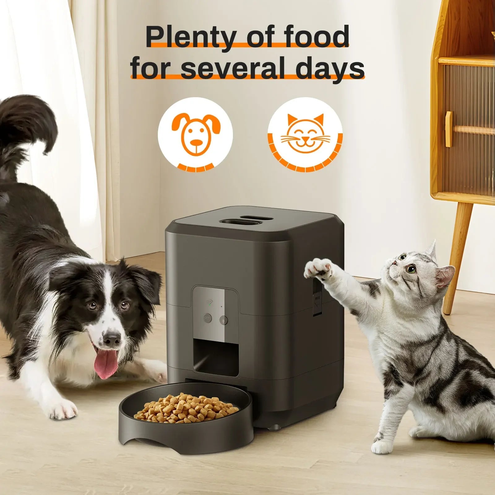 Smart Pet Feeder Automatic Cat Feeder Dog Slow Food Machine With Timed Quantitative Automatic Cat Food Dispenser Cat Dog Bowl luxecrown.co.uk