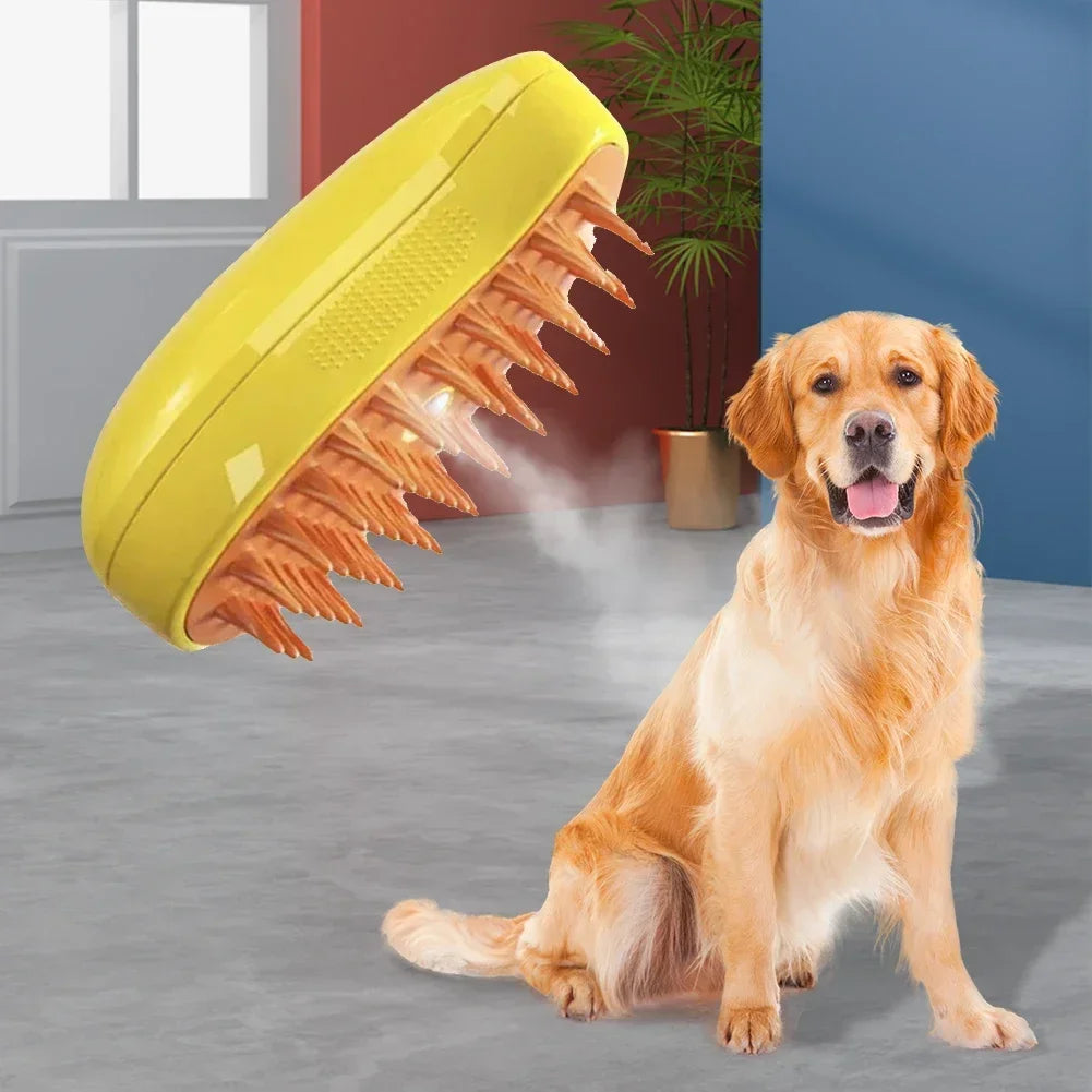 1~2pcs Steamy Pet Grooming Brush, 3-in-1 Spray Massage Dog Cat Comb, Loose Hair & Tangled Fur Removal luxecrown.co.uk