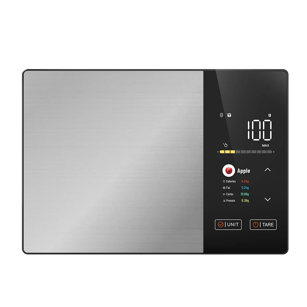 Smart Kitchen Scale Connects to Mobile App for Food Calorie Calculation Fitness Weight Loss Body Management luxecrown.co.uk