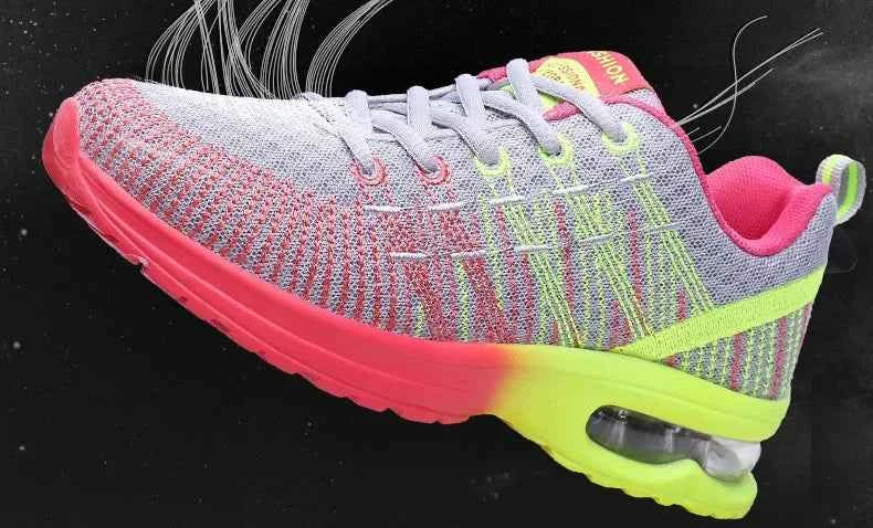 Spring 2023 Plus Size Women's Shoes Low Top Round Toe Mesh Breathable Casual Sports Shoes Weave Knit Lower Heel