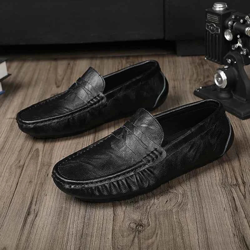 100% Top-Grain Loafers with Elegant Design for Business and Casual Settings  Men’s Stylish Fashionable Slip-On Design luxecrown.co.uk