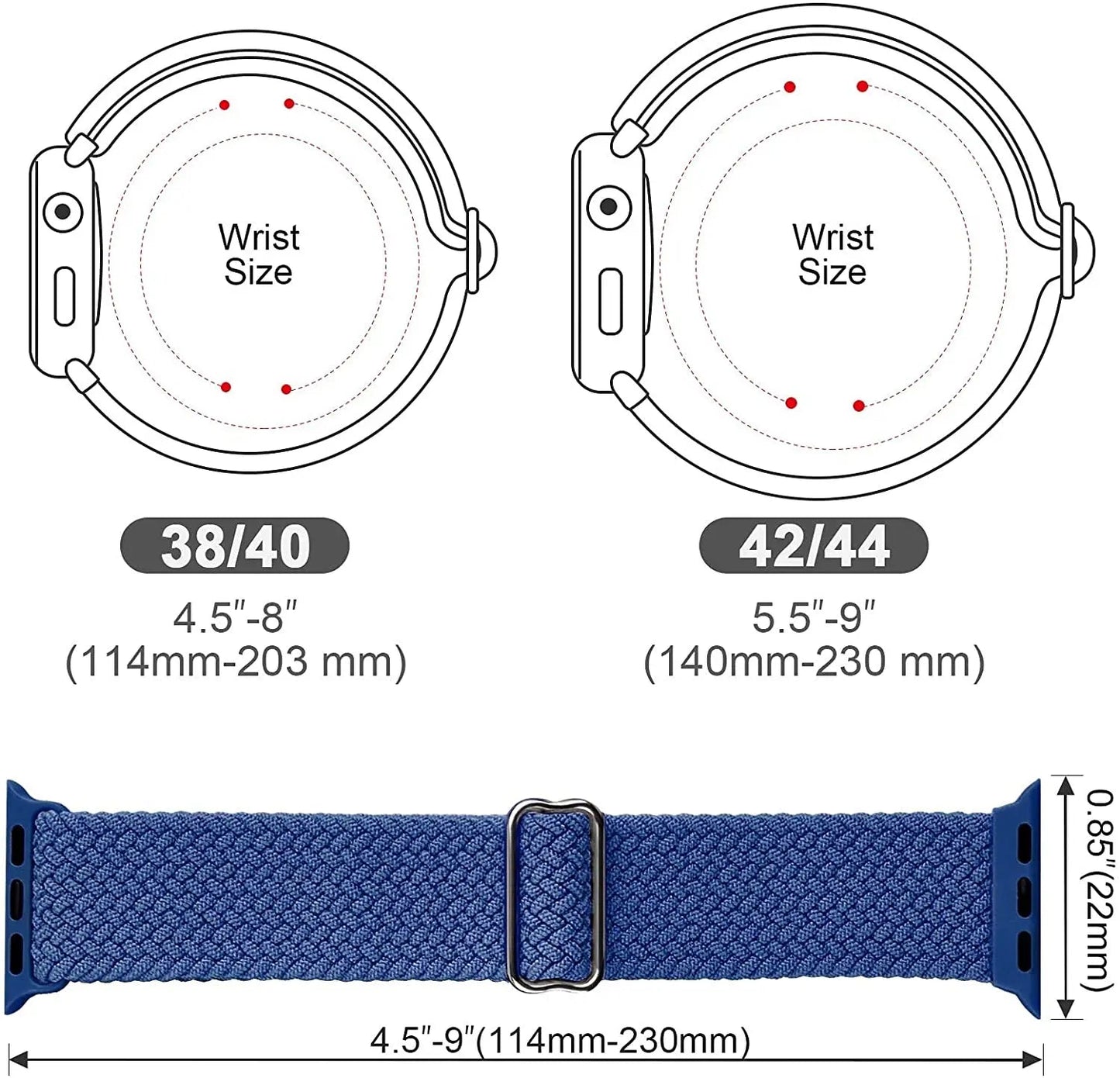 Braided Solo Loop Strap For Apple watch band 44mm 40mm 49mm 45mm 41mm Elastic Nylon bracelet iWatch series 8 3 se 6 7 Ultra 2 9 luxecrown.co.uk