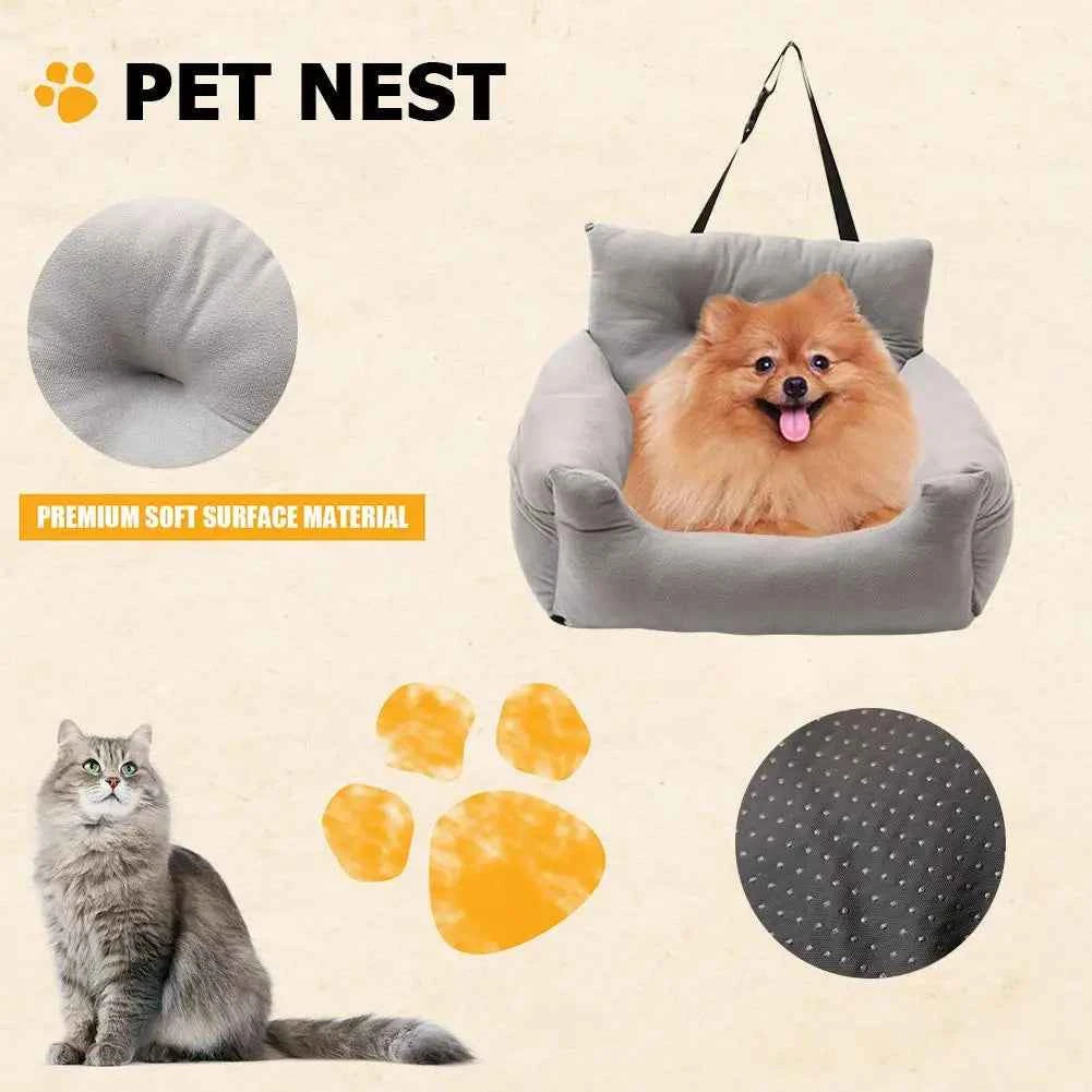 Anti Slip Dog Car Seat Small Dogs Carrier Bag with Safety Leash Dog Backpack Best Gifts for Small Dogs for Outdoor Travel