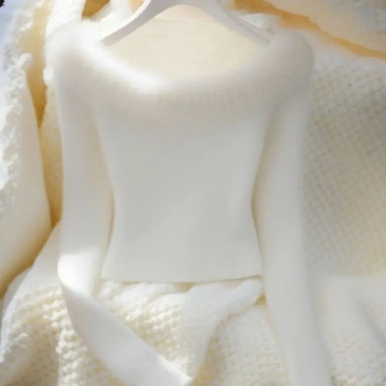 2026 New Autumn Winter Women Long Fur Collar Sleeve Knitted Sweaters Elastic Slim Solid Multi Color Short Pullover Tops