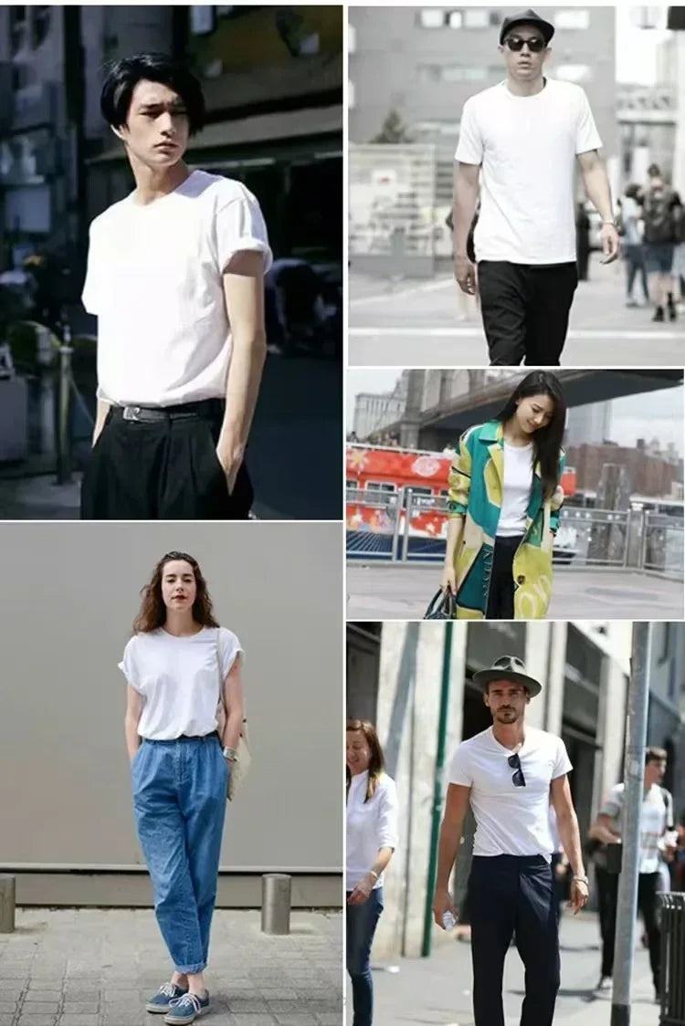 Hot Selling Loose and Comfortable Cotton T-shirts  Luxurious and Fashionable for Both Men and Women in Summer Streetsharks