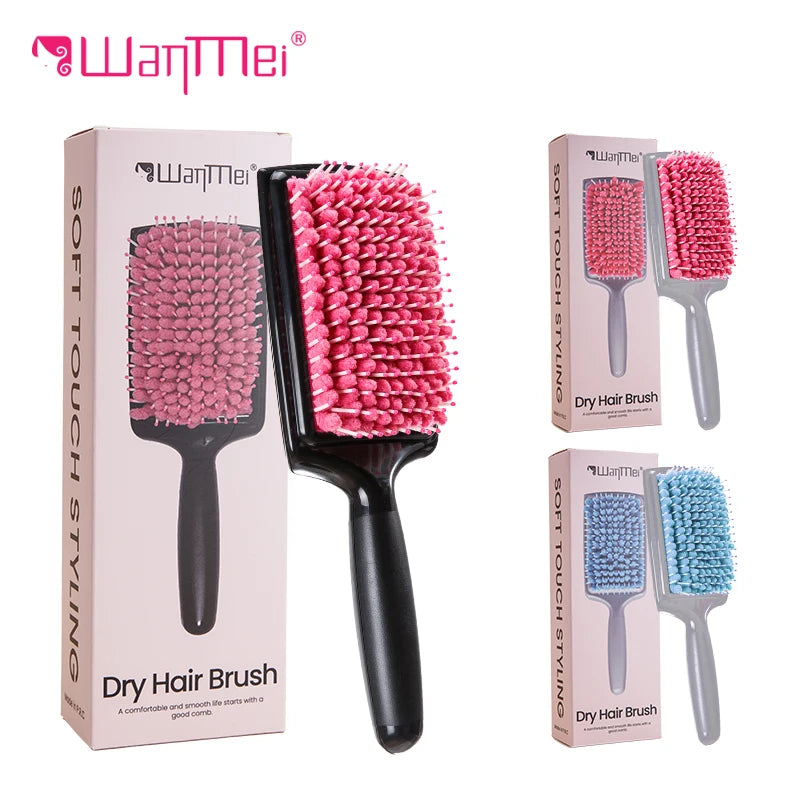 Women's Hair Dryer Comb Microfiber Bristles Quick Absorbent Drying Brush Hair Care Protection
