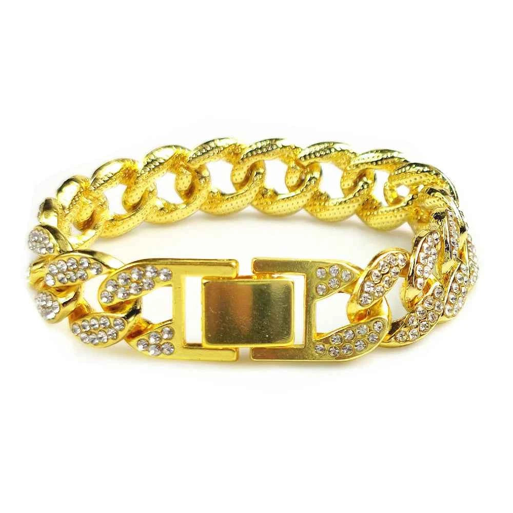 Dog Cuban Gold Chain Luxury Diamond Dog Collar Pet Metal Necklace Jewelry Accessories for Small Medium Large Dogs Cats Pet Gift luxecrown.co.uk