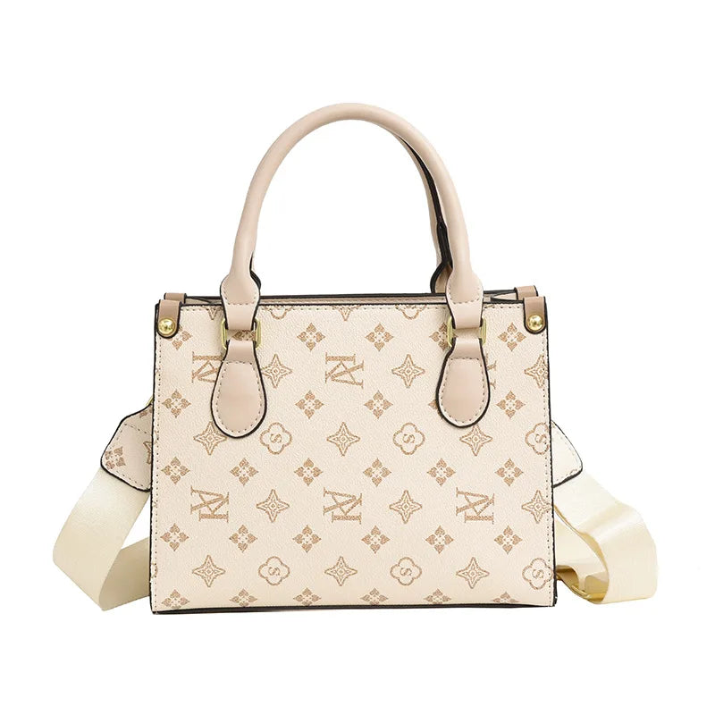 Elegant Retro Women's Tote Bag Single Shoulder Crossbody Bag Floral Print Ladies Handbag Luxury Texture Commuter Messenger Bag luxecrown.co.uk