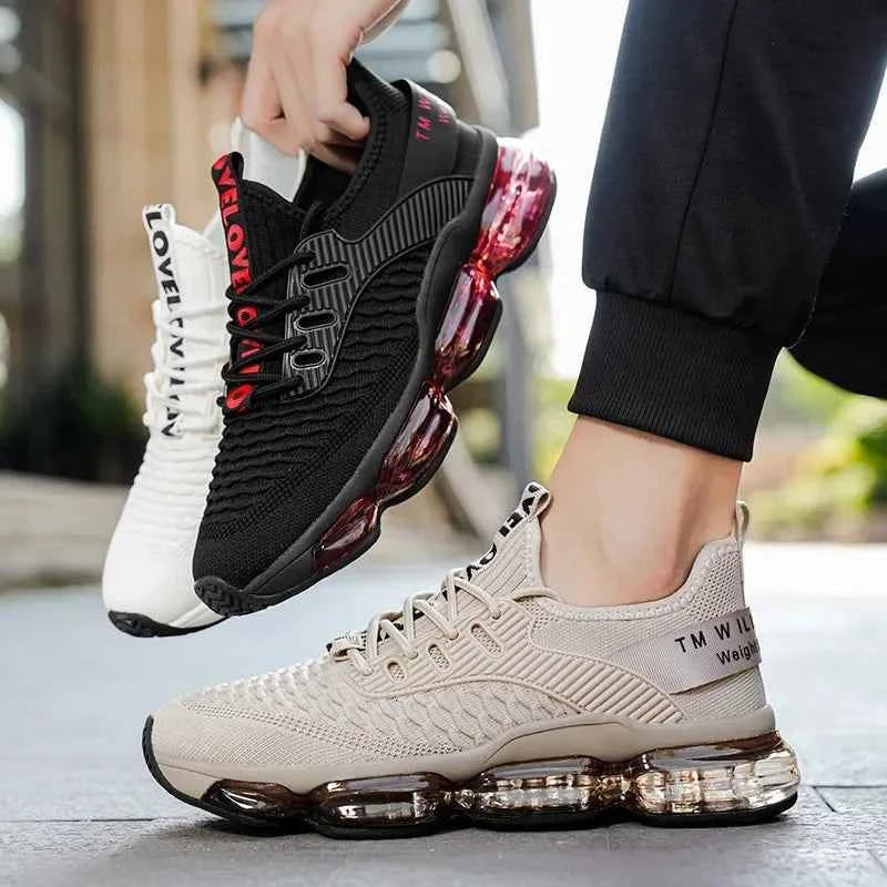 Shock Absorption Running Shoes Breathable Mesh Upgraded Version Summer New Style for Teenagers Sports Sneakers Comfortable Slip-